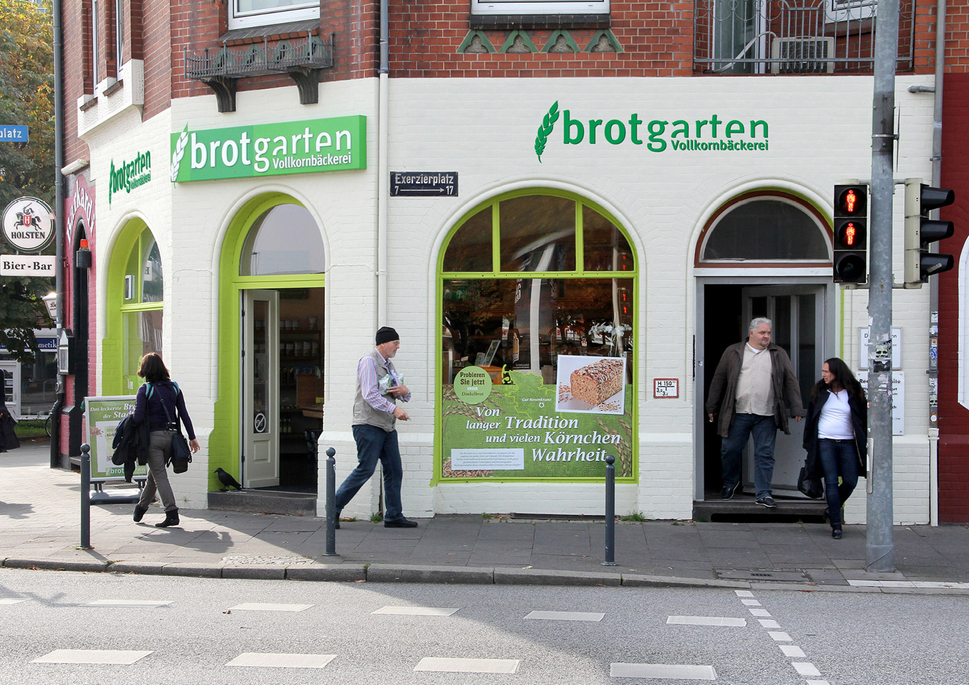 Relaunch CD und Markenführung für die Biobäckerei Brotgarten: Außengestaltung